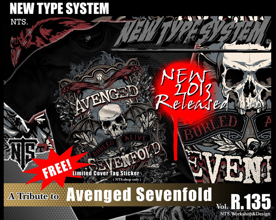 A7X Avenged Sevenfold heavy metal band Buried Alive NTS135 NTS New Type ...